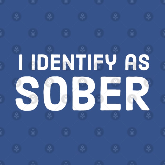 BEER HUMOR / I IDENTIFY AS SOBER by DB Teez and More