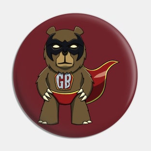 Gabey Bear SuperHero Pin