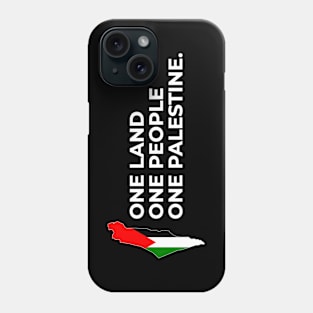 One land, one people, one Palestine (Dark) Phone Case