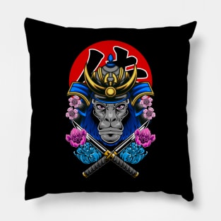 Samurai Gorilla 02 Pillow