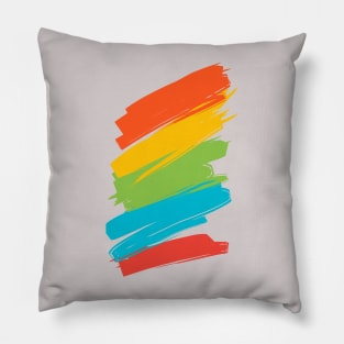 Colorfull Paint brush Pillow