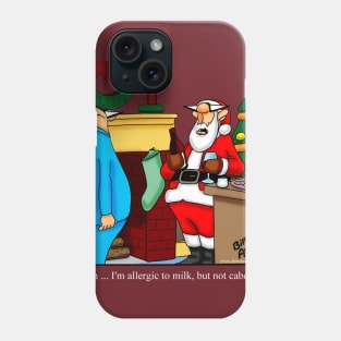 Funny Christmas Santa Wine Cartoon Phone Case