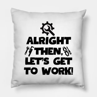 Alright then, let's get to work! Pillow