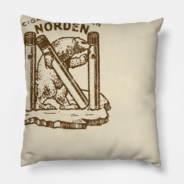 Norden Cigarettes Pillow by MindsparkCreative