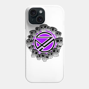 Sinister Motives skull purple Phone Case