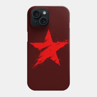 Painted Star - Crimson Red Phone Case