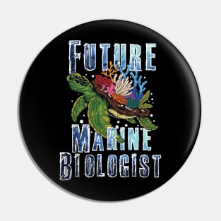 Future Marine Biologist Ocean Turtle Biology Pin