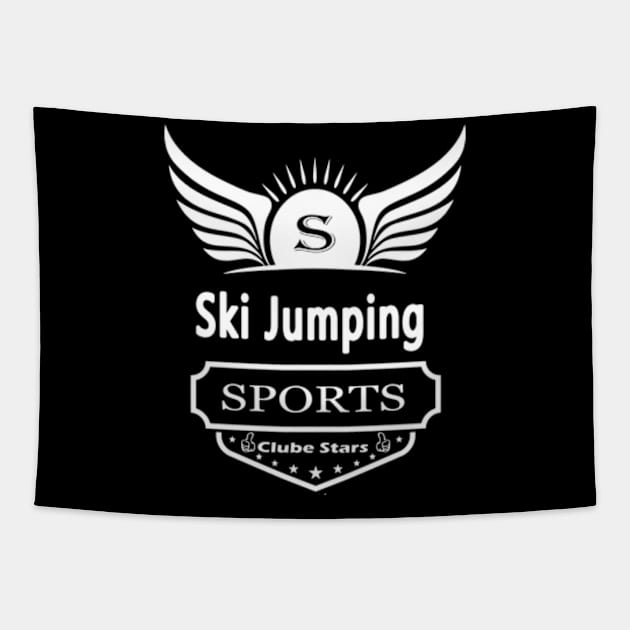 Sky Sport Ski Jumping Tapestry by My Artsam