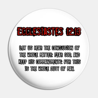 Ecclesiastes 12:13 Pin