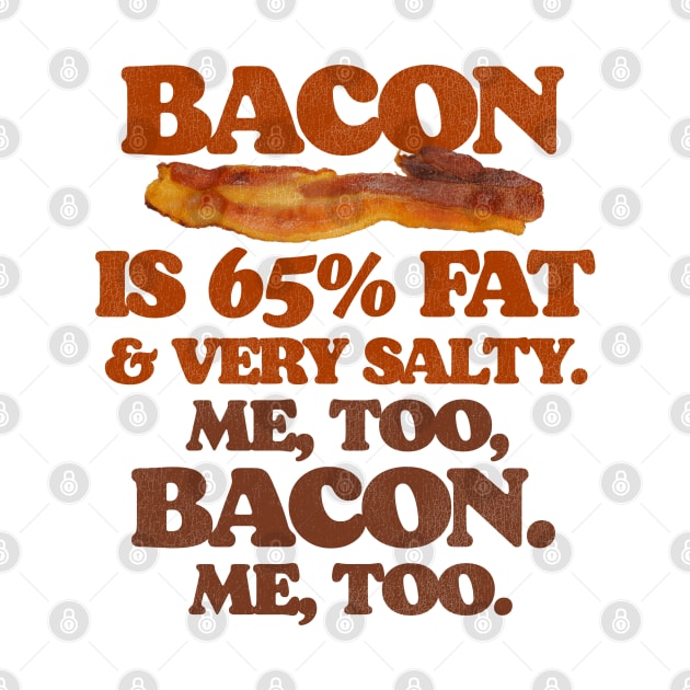 Bacon Is 65% Fat...Me Too, Bacon. by darklordpug