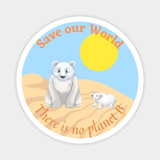 Polar bears and global warming Magnet