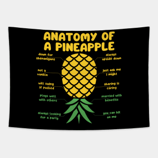 anatomy of a pineapple Tapestry