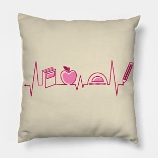 Teacher Heartbeat Pillow