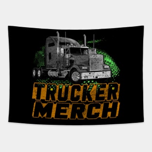 Trucker Merch For Trucker Tapestry