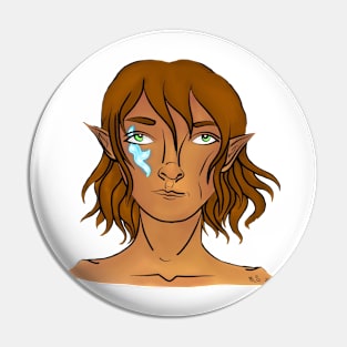 Glowing elf digital drawing Pin