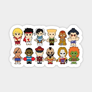 Street Fighter Team Chibi Magnet