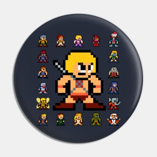 MOTU Heroic Warriors 8bit Pixel Art Pin