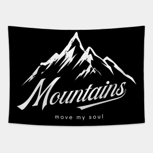 Mountains Move My Soul Tapestry