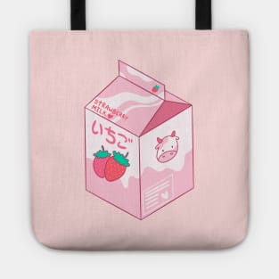 Kawaii Strawberry Milk Shake Tote