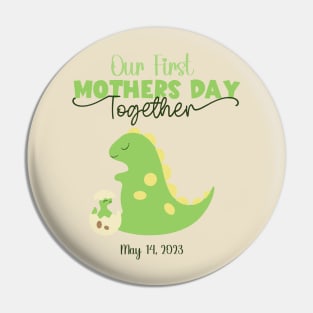 Mother's Day Dinosaur Design Pin