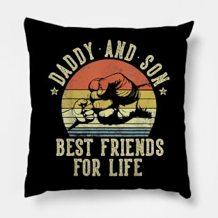 Daddy And Son Best Friends For Life Funny Daddy Pillow