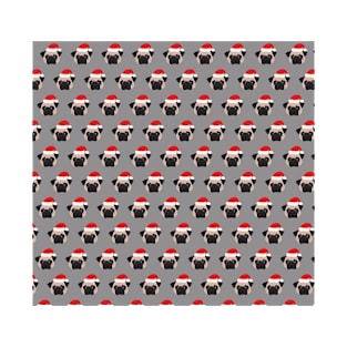 Christmas Pug Pattern T-Shirt