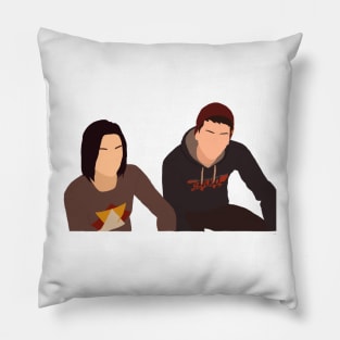 Life is Strange 2 Sean and Lyla Digital Art Sticker Pillow