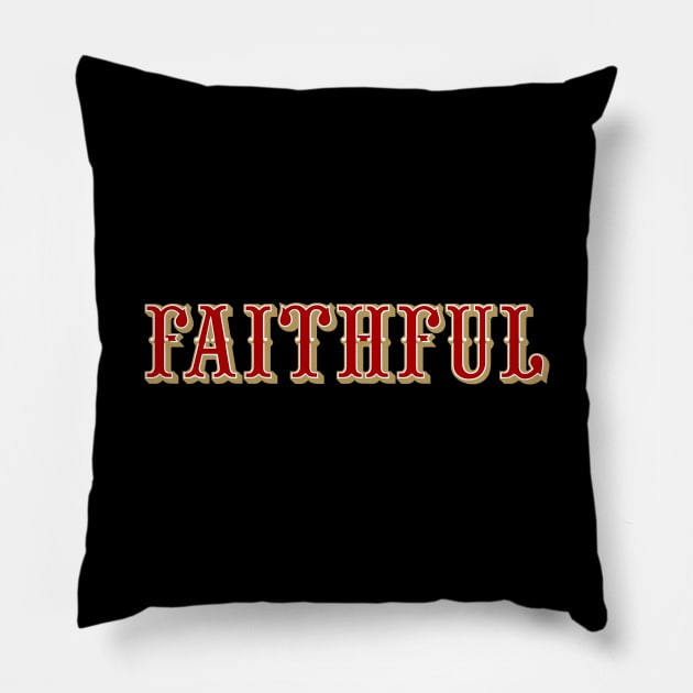 San Francisco Faithful - Black Pillow by KFig21