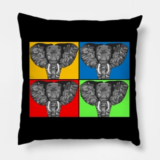 Tiled Elephants Pillow