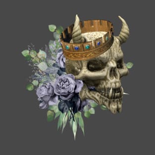 Demon Skull with Crown T-Shirt