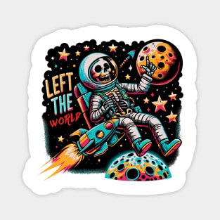 Cosmic Escape: Astronaut Skeleton Adventure Magnet