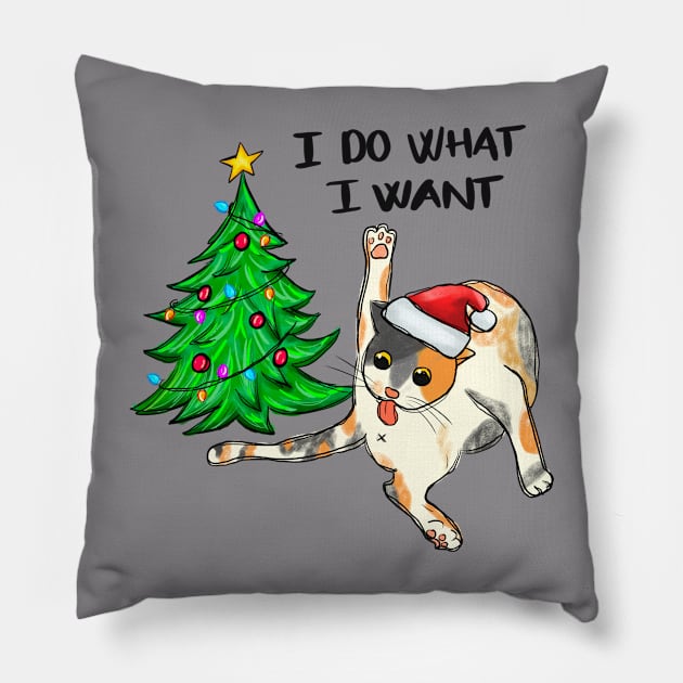 I do what I want Pillow by TeesByKimchi