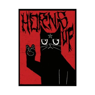 Horns Up Cat T-Shirt