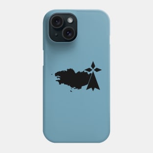 Brittany map Phone Case