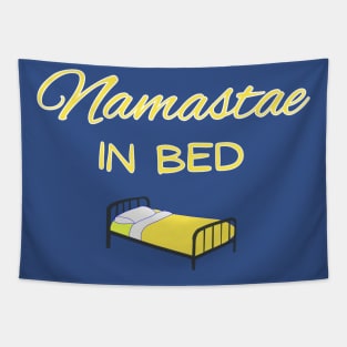 Namaste In Bed Tapestry