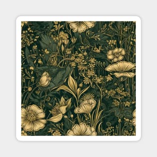 Vintage spring wildflowers Magnet