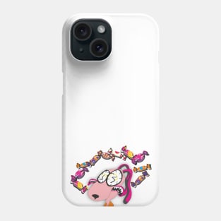 Crazy Rabbit and Candies Phone Case