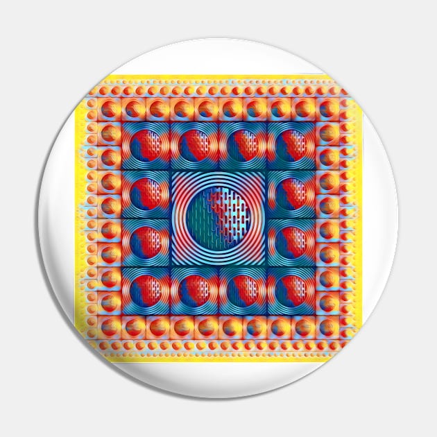 magic carpet style design blue yellow and red squared circle design Pin by mister-john