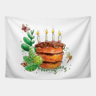 Cake and Cactus Tapestry