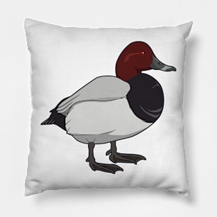 Drawing of Common pochard Pillow