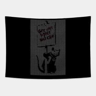 Banksy meets Matrix Peace Rat - Get out while you can Tapestry