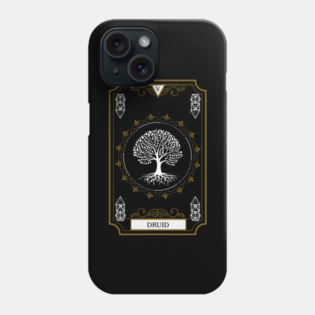 Druid Dnd Tarot Card for Dungeons and Dragons Phone Case by JaeSlaysDragons