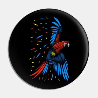 Macaw lines Pin