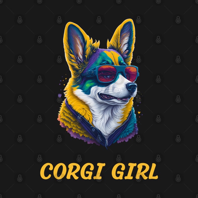 corgi girl by vaporgraphic