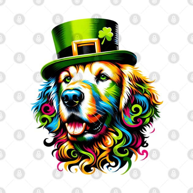 Curly-Coated Retriever Celebrates Saint Patrick's Day by ArtRUs