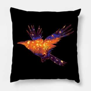 Star Raven Pillow