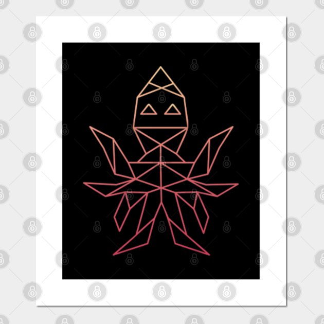 Geometric Triangles Squid Ocean Creature - Geometric Animal - Posters and Art Prints | TeePublic Geometric Triangles Squid Ocean Creature - Geometric Animal - Posters and Art Prints | TeePublic