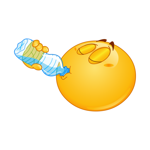 Drinking Water Emoji Emoji Mask TeePublic