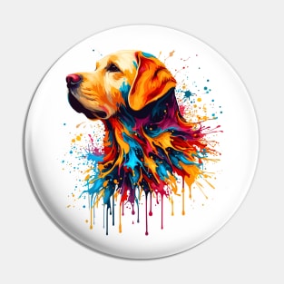 Golden Retriever Dog Colors Pin