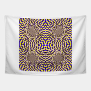 Rotating Circles Illusion Tapestry